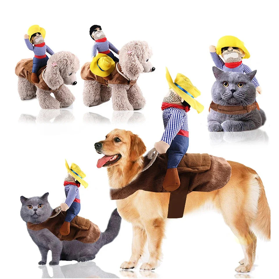 Cowboy Rider Dog Costume – Wild West Pup Outfit 🤠