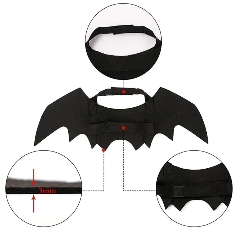 Bat Wings Dog Costume – Spooky Flying Pup Outfit 🦇